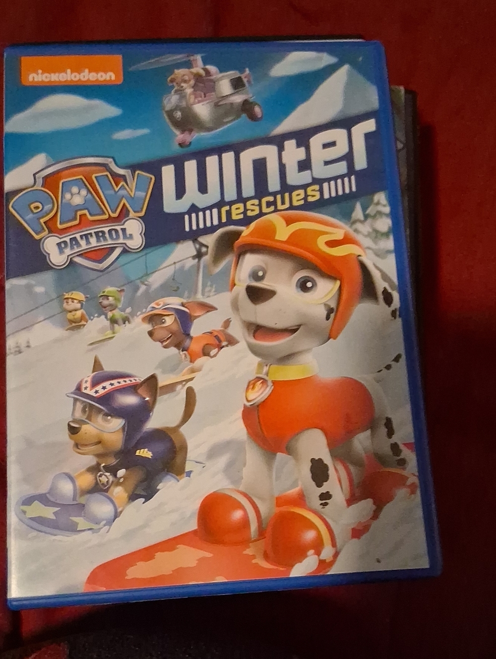 Paw Patrol Winter Rescues DVD - Blue and Red Cover